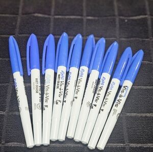 Expo Vis-a-Vis Wet Erase Markers Blue